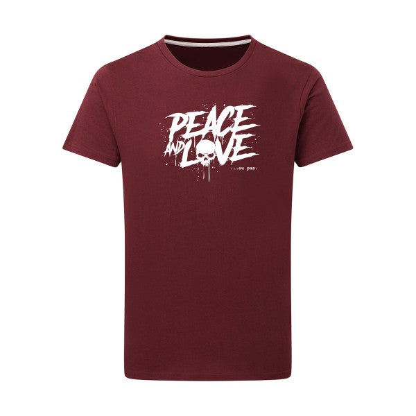 Peace or no peace - Flex Blanc Tshirt original Burgundy  2XL