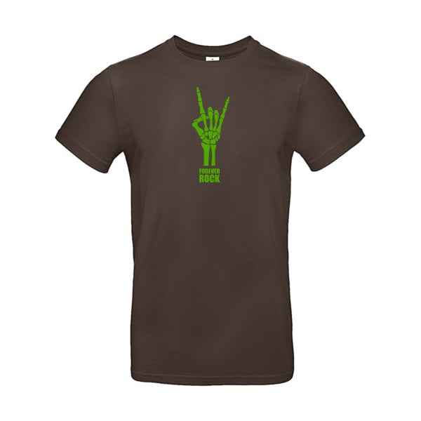 Forever Rock !!! Flex Vert pomme |E190 T-shirt|Brown||2XL