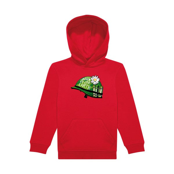 sweat capuche enfant Red Full-Petal-Jacket