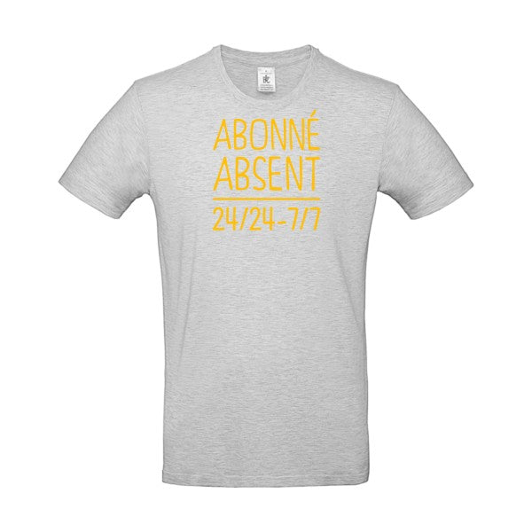 Abonné absentFlex jaune or - E190 T-shirt|Ash||2XL