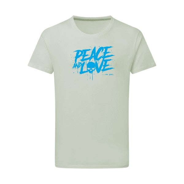 Peace or no peace - Flex bleu clair Tshirt original Pastel Macchiato  2XL