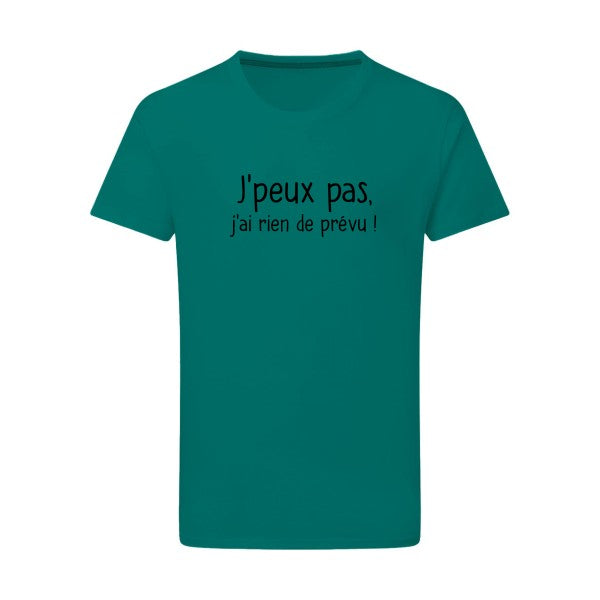 Je-peux-pas noir -Flex noir sur T-shirt SG  Emerald Green  2XL