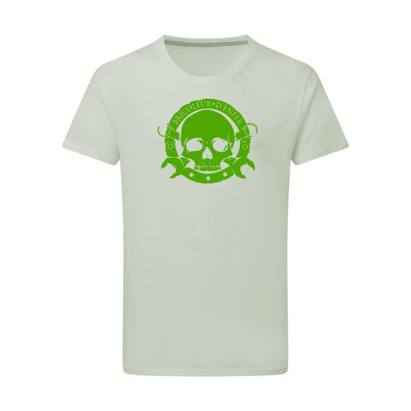 bricoleur d'enfer - Flex Vert pomme Tshirt original Pastel Macchiato  2XL