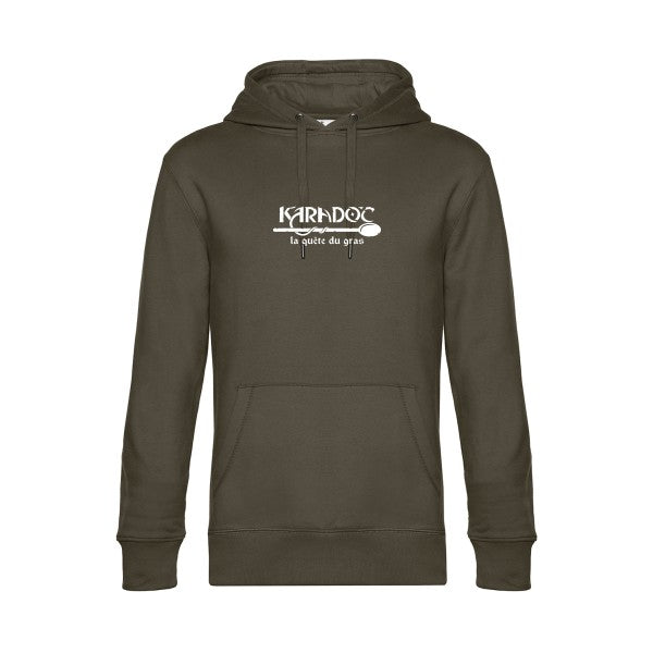 Karadoc sweat shirt original Khaki flex Blanc impression Face
