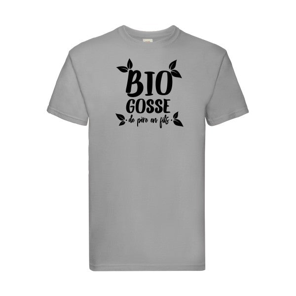 T-shirt|BIO GOSSE  |flex Noir| Fruit of the loom 205 g 