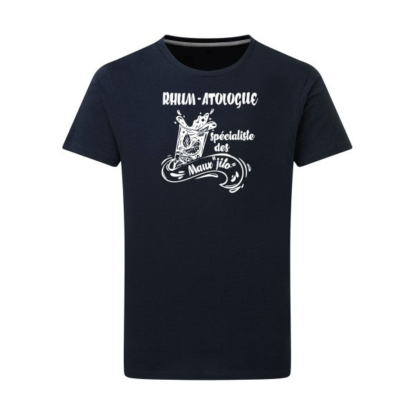 Rhum-atologue - Flex Blanc Tshirt original Navy  5XL