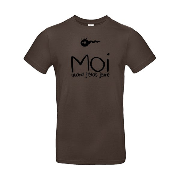 Moi, quand j'étais jeuneFlex noir - E190 T-shirt|Brown||2XL