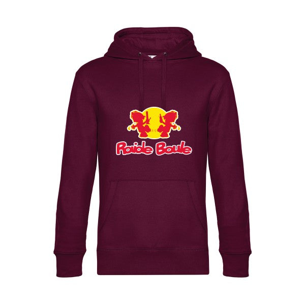 RaideBoule- Sweat à capuche original Burgundy - RueDuTeeshirt