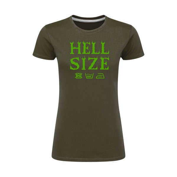 HELL SIZE ! Vert pomme |T shirt original femme|SG