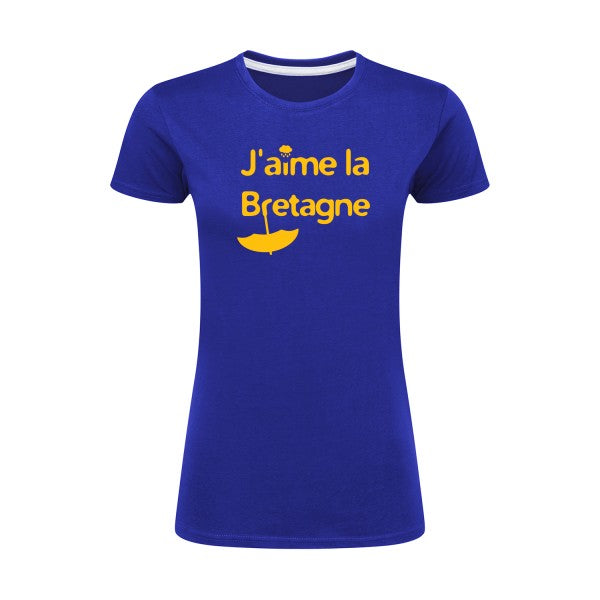 J'aime la Bretagne |jaune Or |T shirt original femme|SG