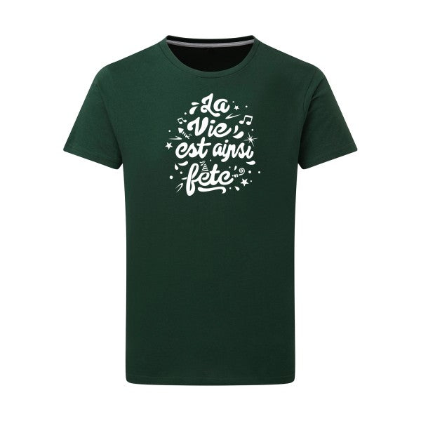 La vie est ainsi fête - Flex Blanc Tshirt original Bottle Green  2XL