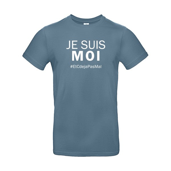 Je suis moiFlex Blanc - E190 T-shirt|Stone Blue||2XL