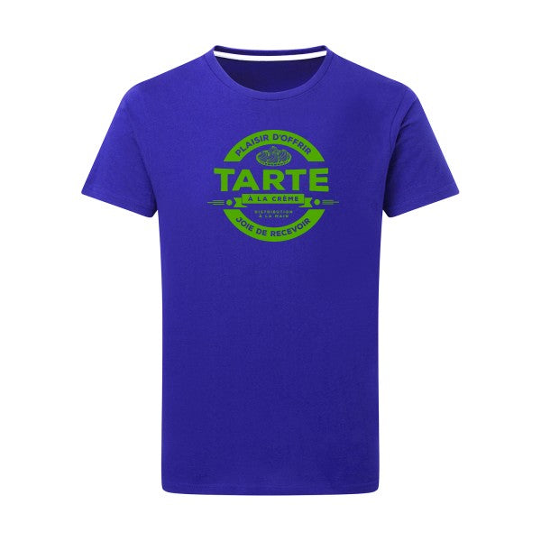 tarte à la crème vert pomme -Flex vert pomme sur T-shirt SG  Royal Blue  5XL