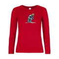 t-shirt lsl femme Reflexion-en-cours...-B&C-E190-LSL-women--T-shirt-femme-manches-longues Red flex 
