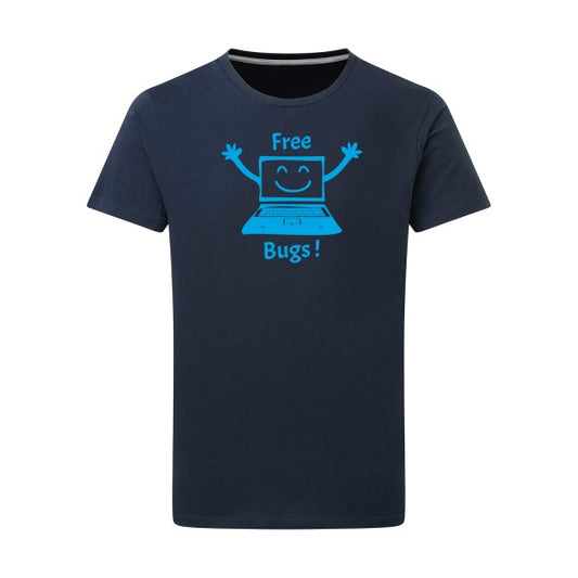 FREE BUGS ! - Flex bleu clair Tshirt original Denim  XL