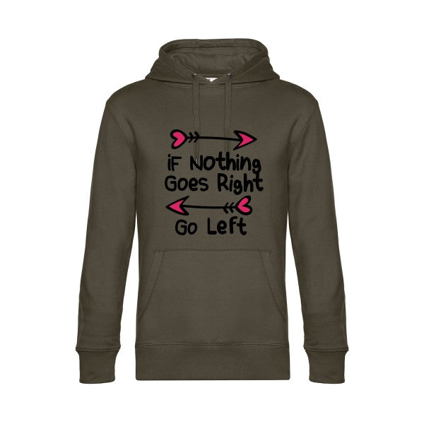 Go-right-- Sweat à capuche original Khaki - RueDuTeeshirt