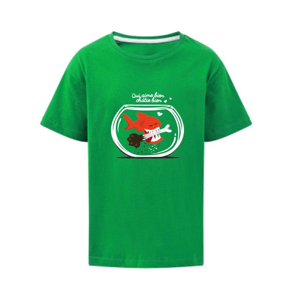 Qui aime bien châtie bien.. SG - Kids T-shirt enfant Kelly Green Taille 140 (9-10/XL)