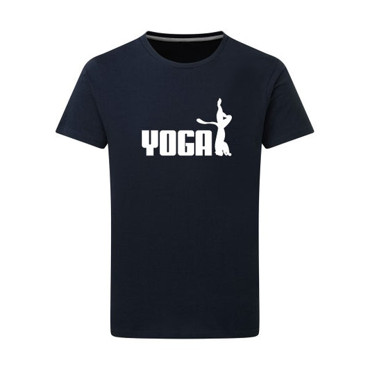 YOGA Blanc -Flex Blanc sur T-shirt SG  Navy  5XL