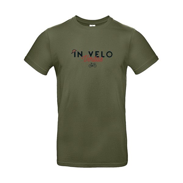T-shirt humour original In Velo Veritas T Shirt couleur Urban Khaki