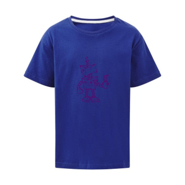 Robot & Bird Flex Violet SG - Kids T-shirt enfant Royal Blue Taille 152 (11-12/2XL)