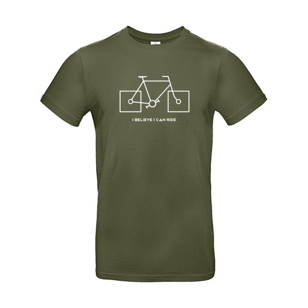 I believe I can rideFlex Blanc - E190 T-shirt|Urban Khaki||2XL