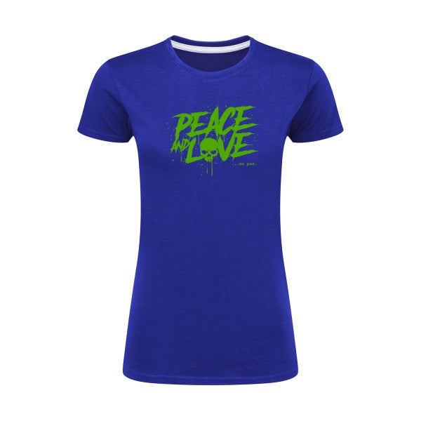 Peace or no peace  |Vert pomme |T shirt original femme|SG