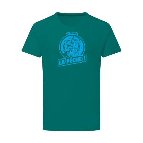 Toujours la pêche ! - Flex bleu clair Tshirt original Emerald Green  2XL