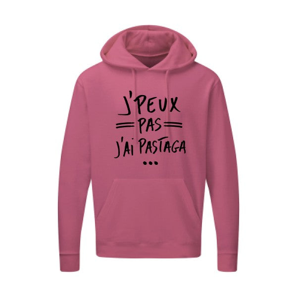 J'peux pas j'ai pastaga Noir |Sweat capuche imprimé homme