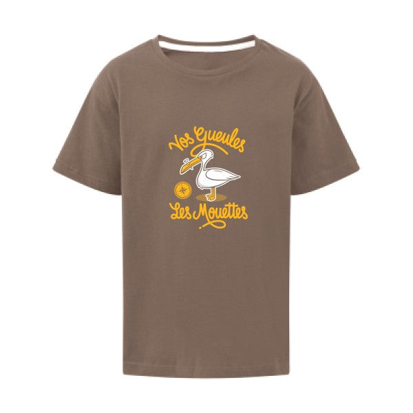 Vos gueules les mouettes SG - Kids T-shirt enfant Deep Taupe Taille 128 (7-8/L)