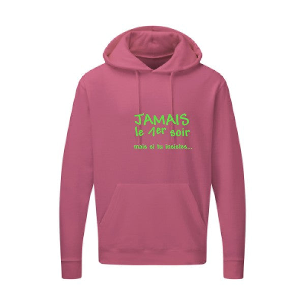 JAMAIS... Vert fluo SG - Hooded Sweatshirt Sweat capuche