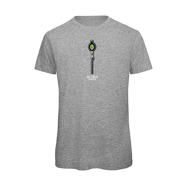 T-shirt humour original Alien Inside T Shirt couleur Sport Grey