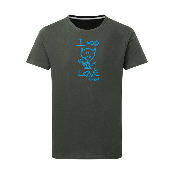 LOVER - Flex bleu clair Tshirt original Charcoal  5XL