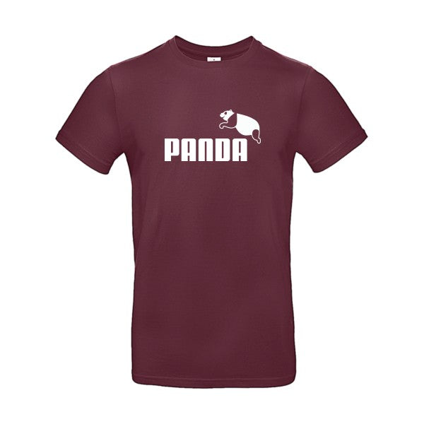 PANDA fun B&C- T-shirt E190|Burgundy||2XL