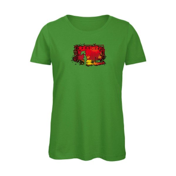 contemplation- - t-shirt original femme Real Green