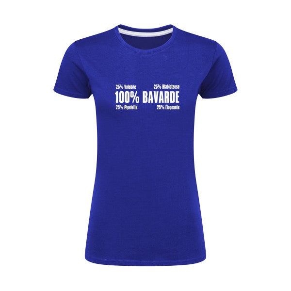 t-shirt Bavarde Blanc |T shirt original femme|SG