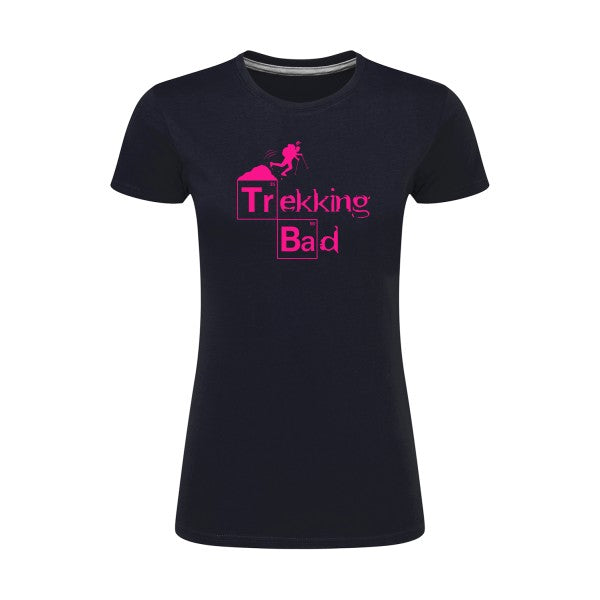 Trekking bad | Rose Fluo |T shirt original femme|SG