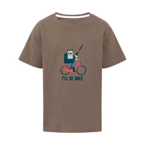 I'll be bike SG - Kids T-shirt enfant Deep Taupe Taille 128 (7-8/L)