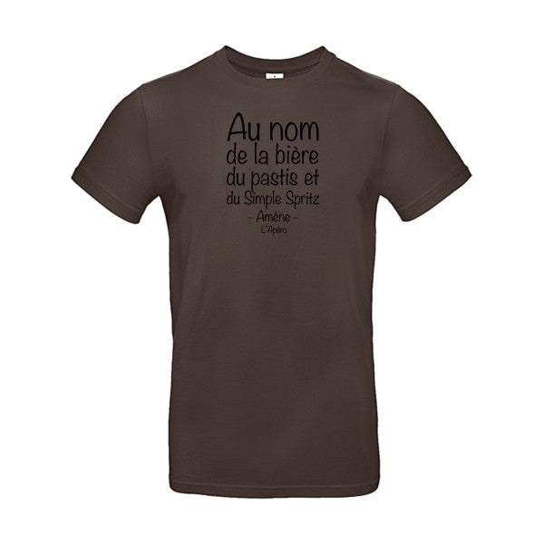 prière de l'apéroFlex noir - E190 T-shirt|Brown||2XL