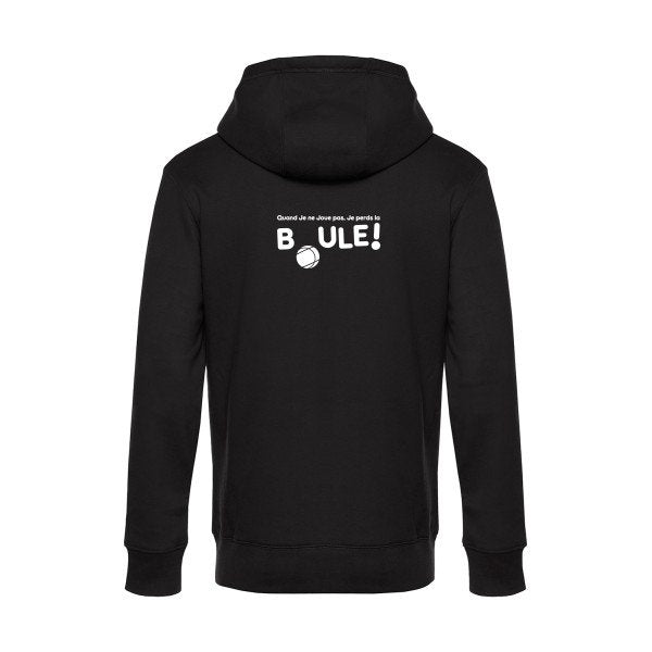 Perdre-la-boule sweat shirt original Black flex Blanc impression Dos