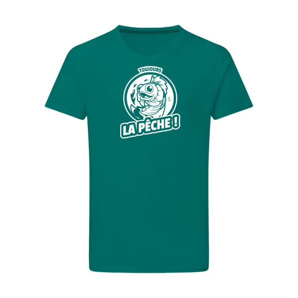 Toujours la pêche ! - Flex Blanc Tshirt original Emerald Green  2XL