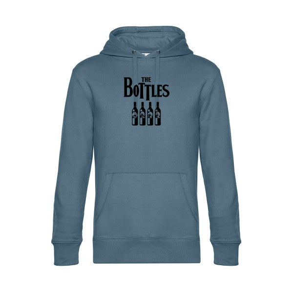 The-Bottles sweat shirt original nordic blue flex Noir impression Face