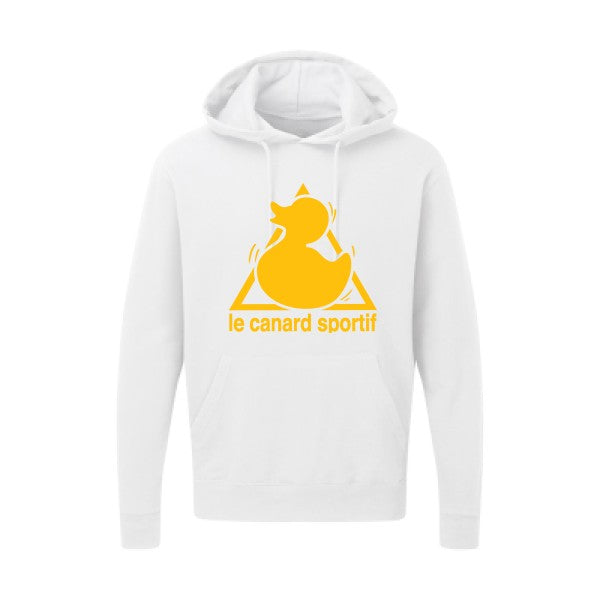 Canard Sportif jaune Or |Sweat capuche imprimé homme