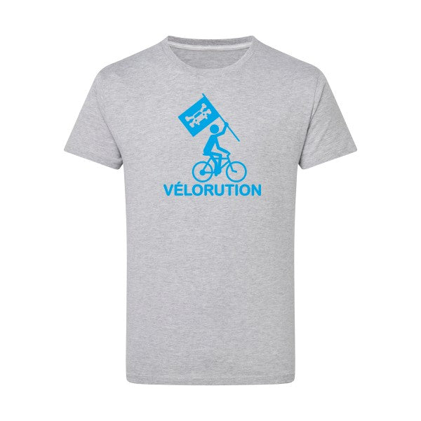 Vélorution - Flex bleu clair Tshirt original Light Oxford  5XL