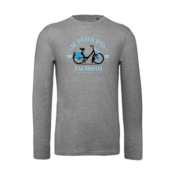 Je peux pas j'ai moto | T-shirt original LSL Sport Grey 2XL