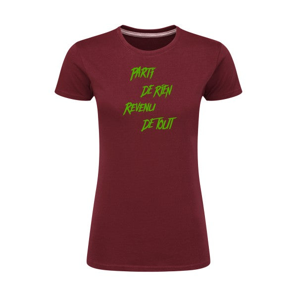 Parti de rien Vert pomme |T shirt original femme|SG