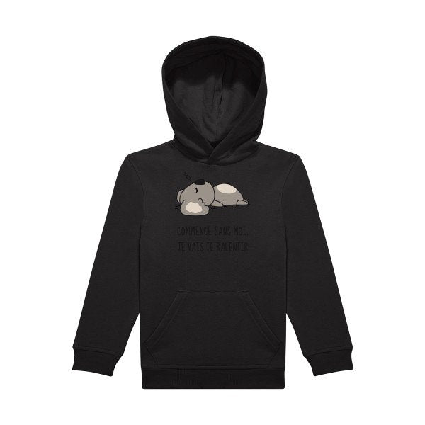 sweat capuche enfant Black Dormir