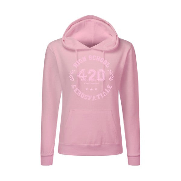 Very high school Rose |Sweat original à capuche Femme