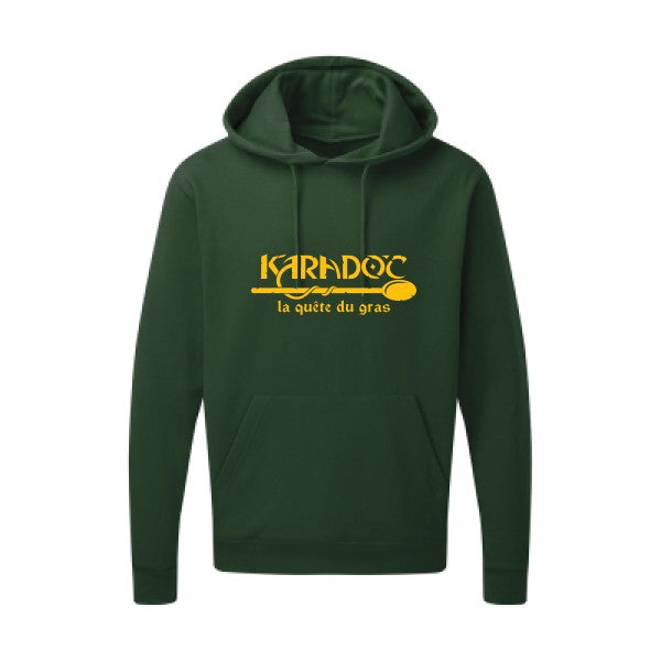 Karadoc jaune Or |Sweat capuche imprimé homme