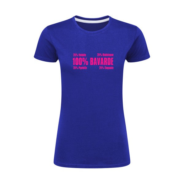 t-shirt Bavarde Rose Fluo |T shirt original femme|SG