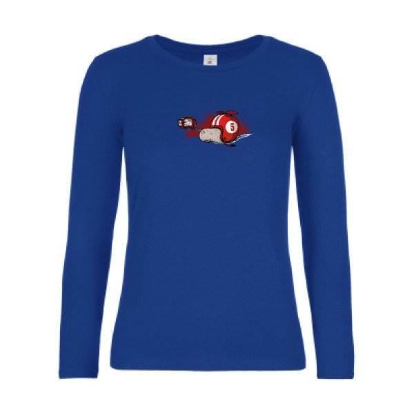 t-shirt lsl femme F0-  Royal Blue flex 